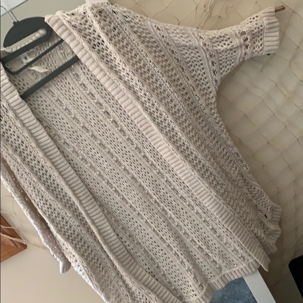 White Knit Cardigan (OVERSIZED)